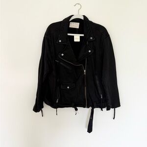 Free People Cotton Moto Jacket NWT